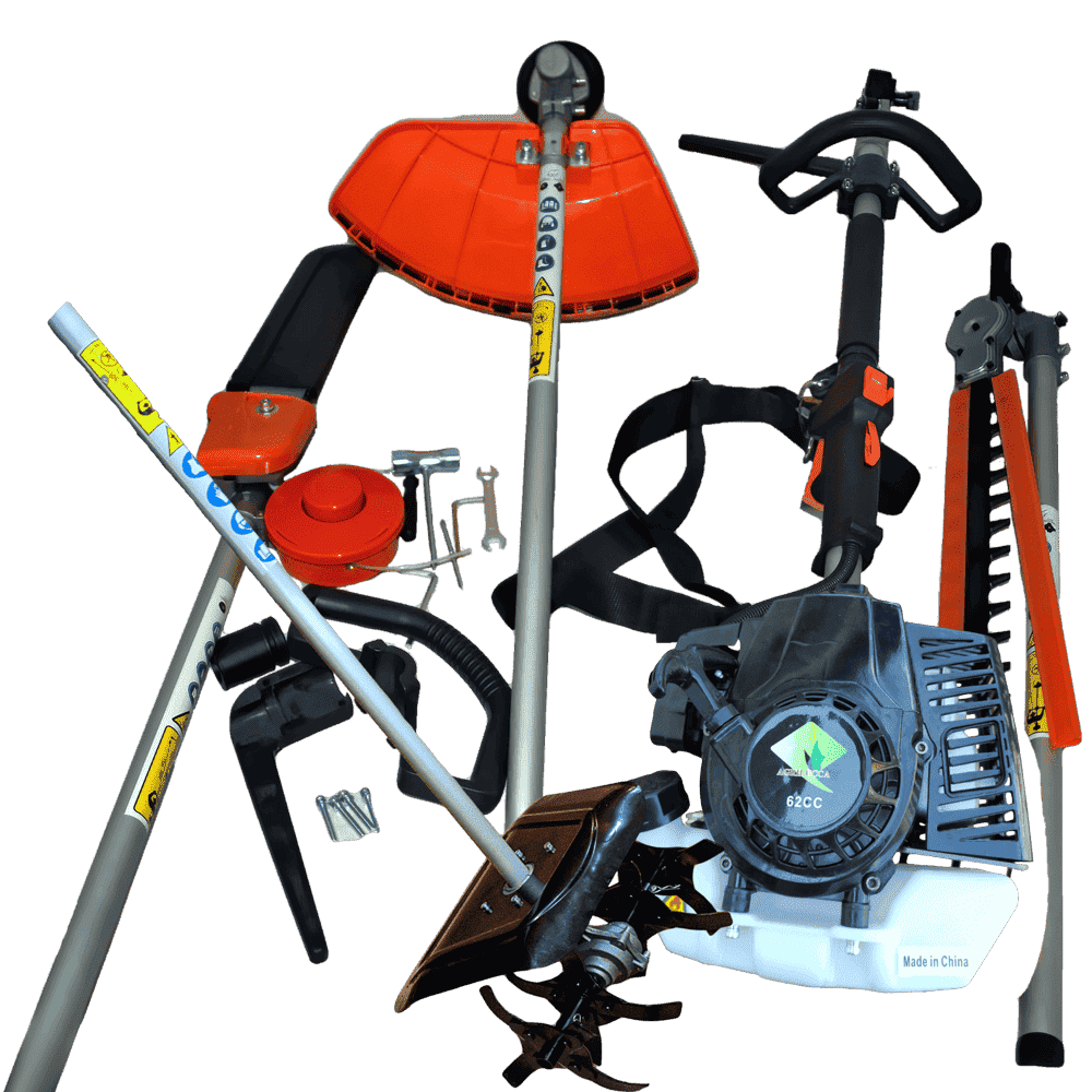 Decespugliatore multifunzione 62cc 4 hp con fresatore alt=Decespugliatore multifunzione 62cc 4 hp con fresatore